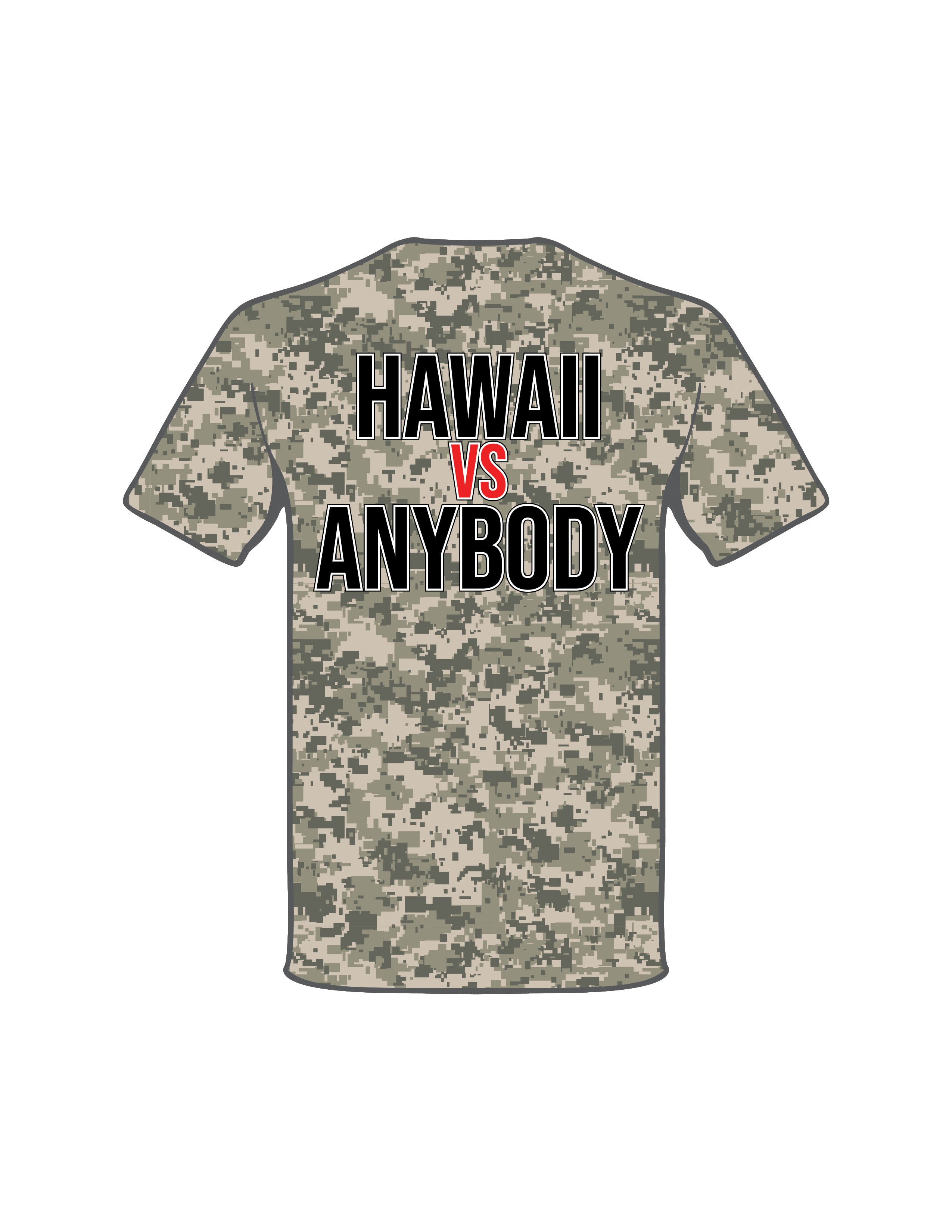 Hawaii VS Anybody T-Shirt in Camo (PRE-ORDER)